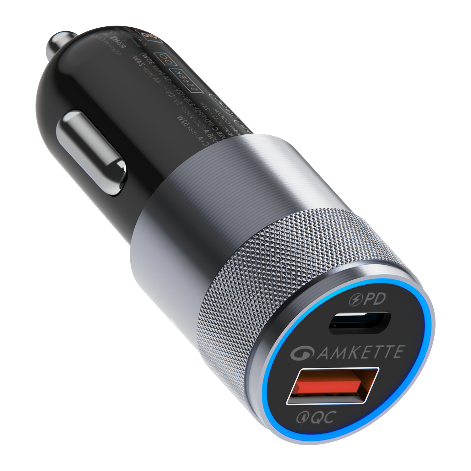 Power Pro 52W USB C + USB A Car Charger