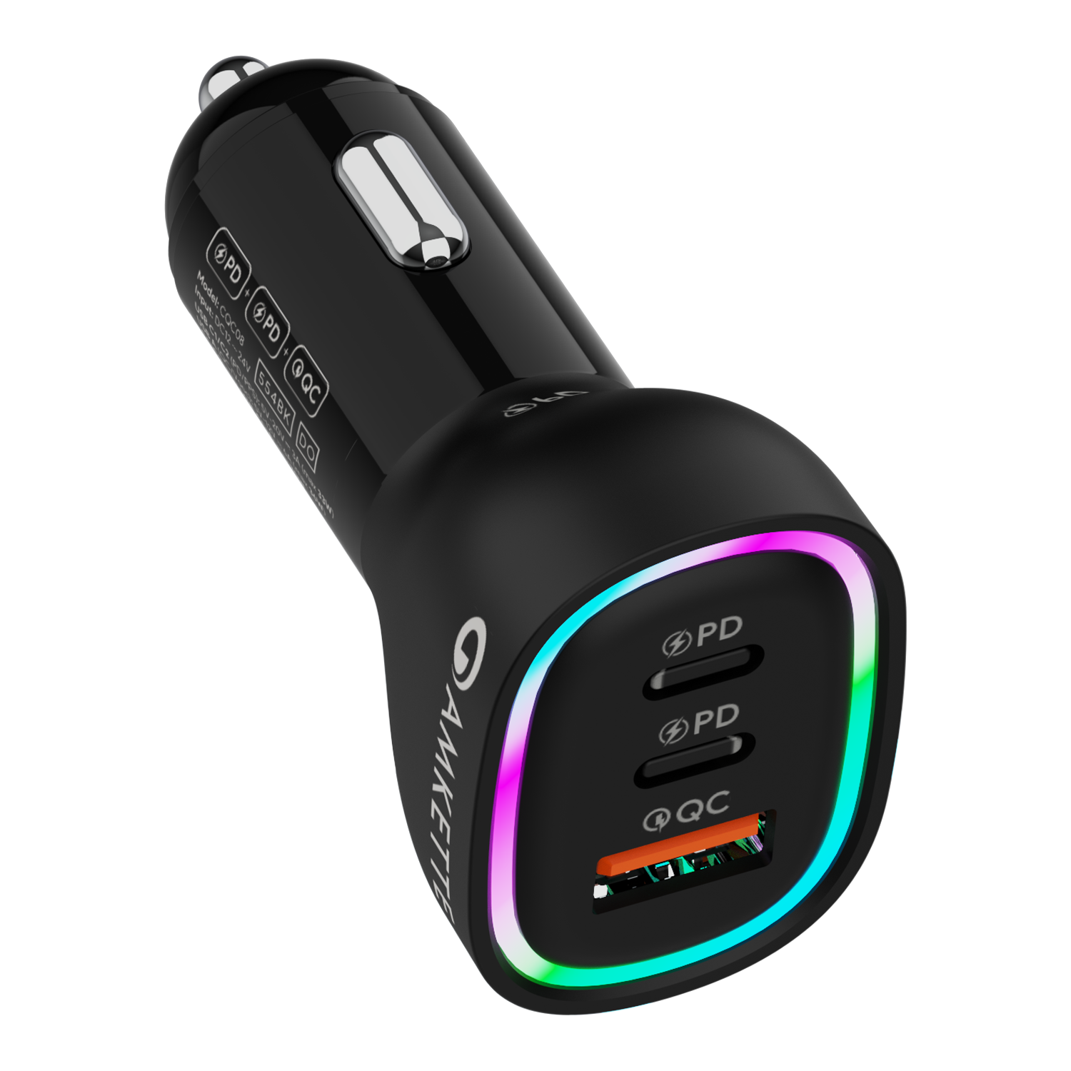 Power Pro 60W PD + PD + QC Car Charger