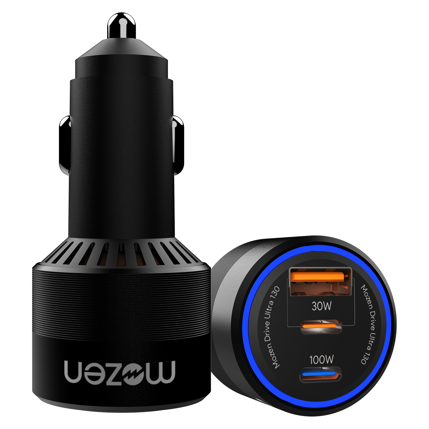 Mozen 130W Triple Port Fast Charger with PD & QC Support