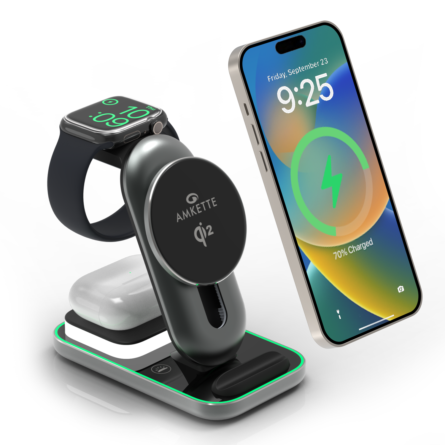 PowerPro Air 920 3-in-1 Qi2 Magsafe Wireless Charger