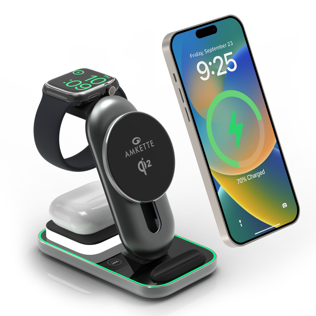 PowerPro Air 920 3-in-1 Qi2 Magsafe Wireless Charger