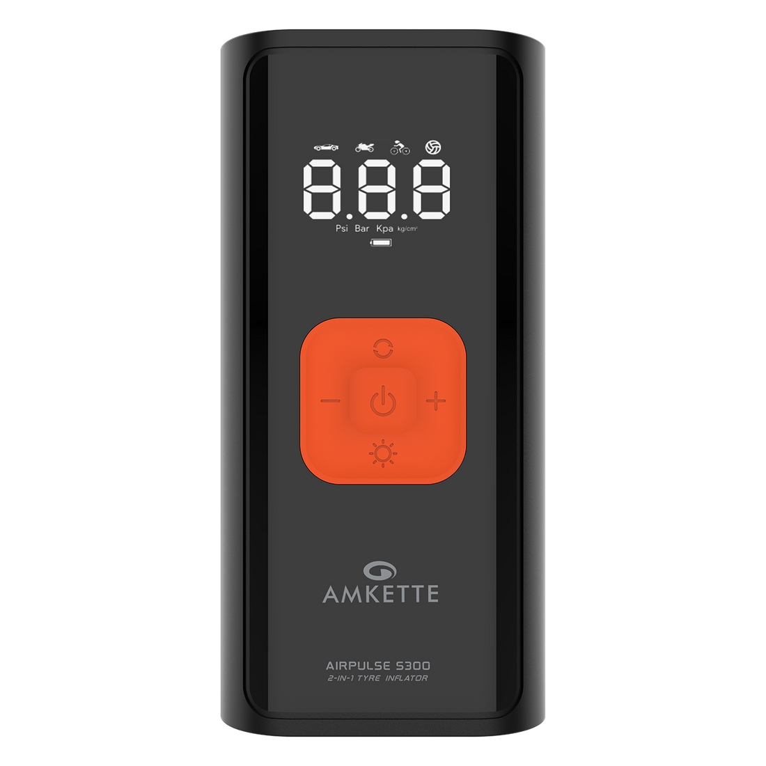 Amkette AirPulse S300 2-in-1 Tyre Inflator