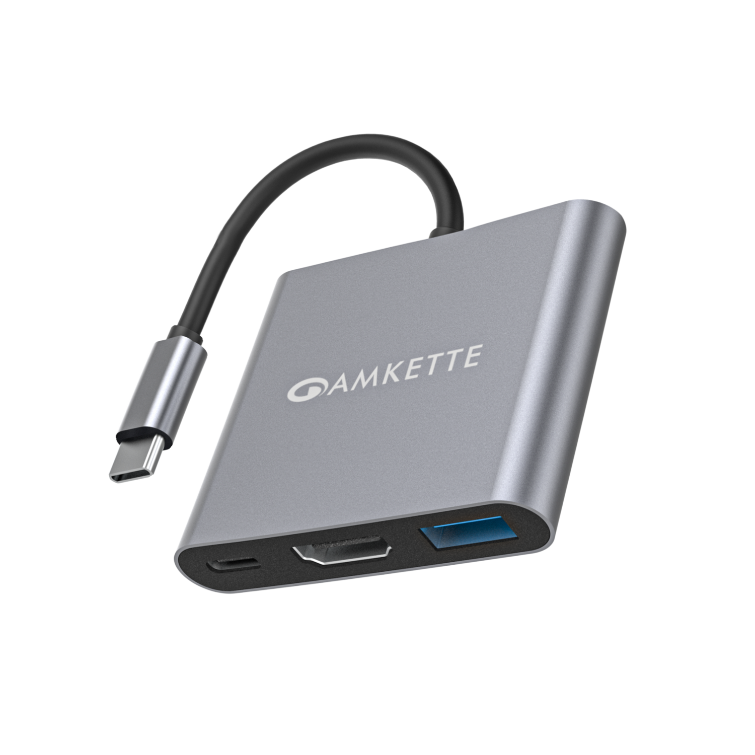 Type C Mini Dock 3-in-1 Hub with 4k@30Hz