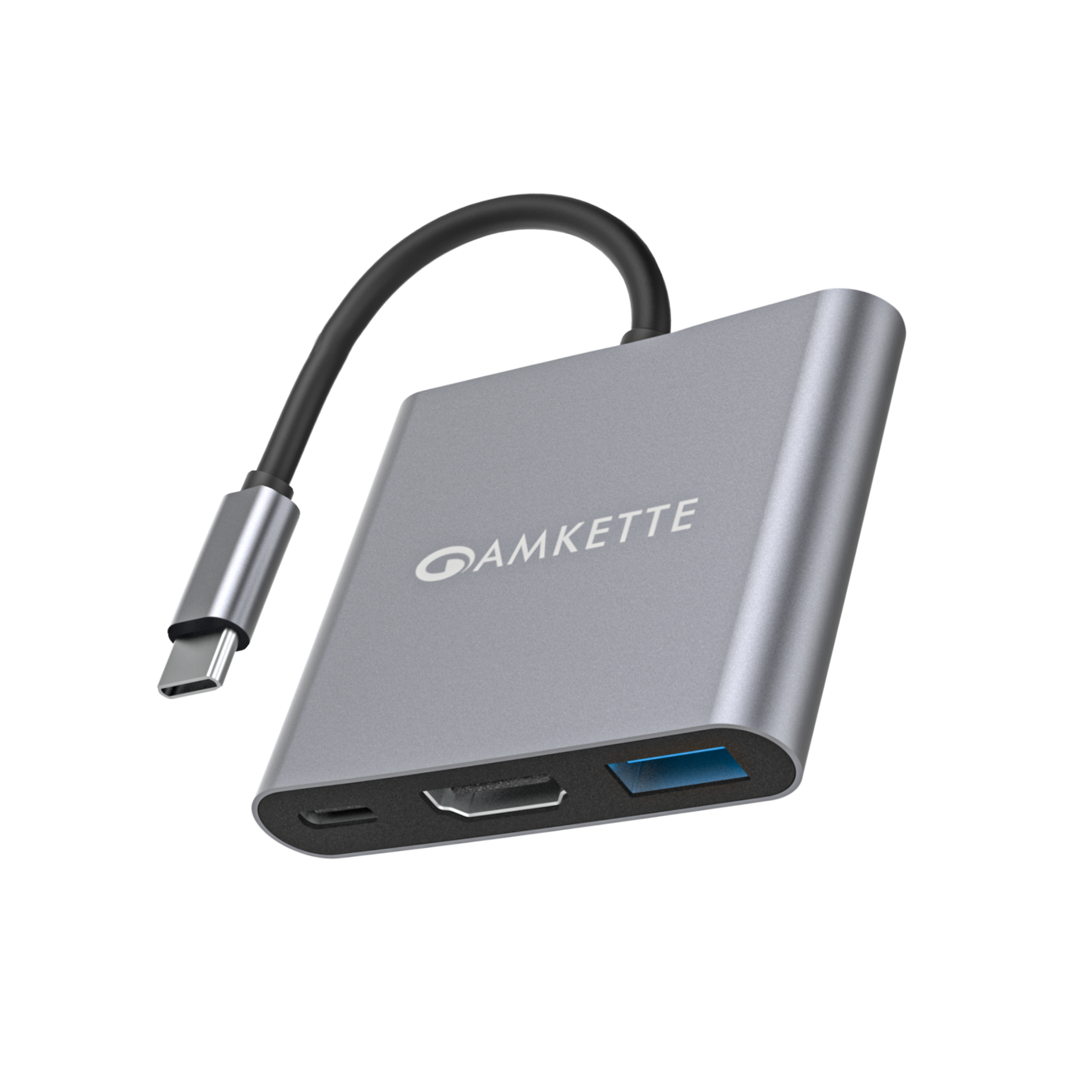 Type C Mini Dock 3-in-1 Hub with 4k@30Hz