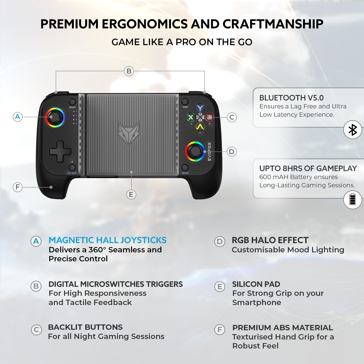 EvoFox Deck Smartphone Gamepad