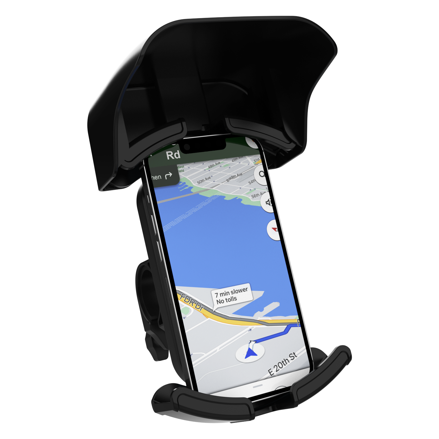 iGrip Secure X2 Bike Phone Holder Handlebar Mount with Sunshade