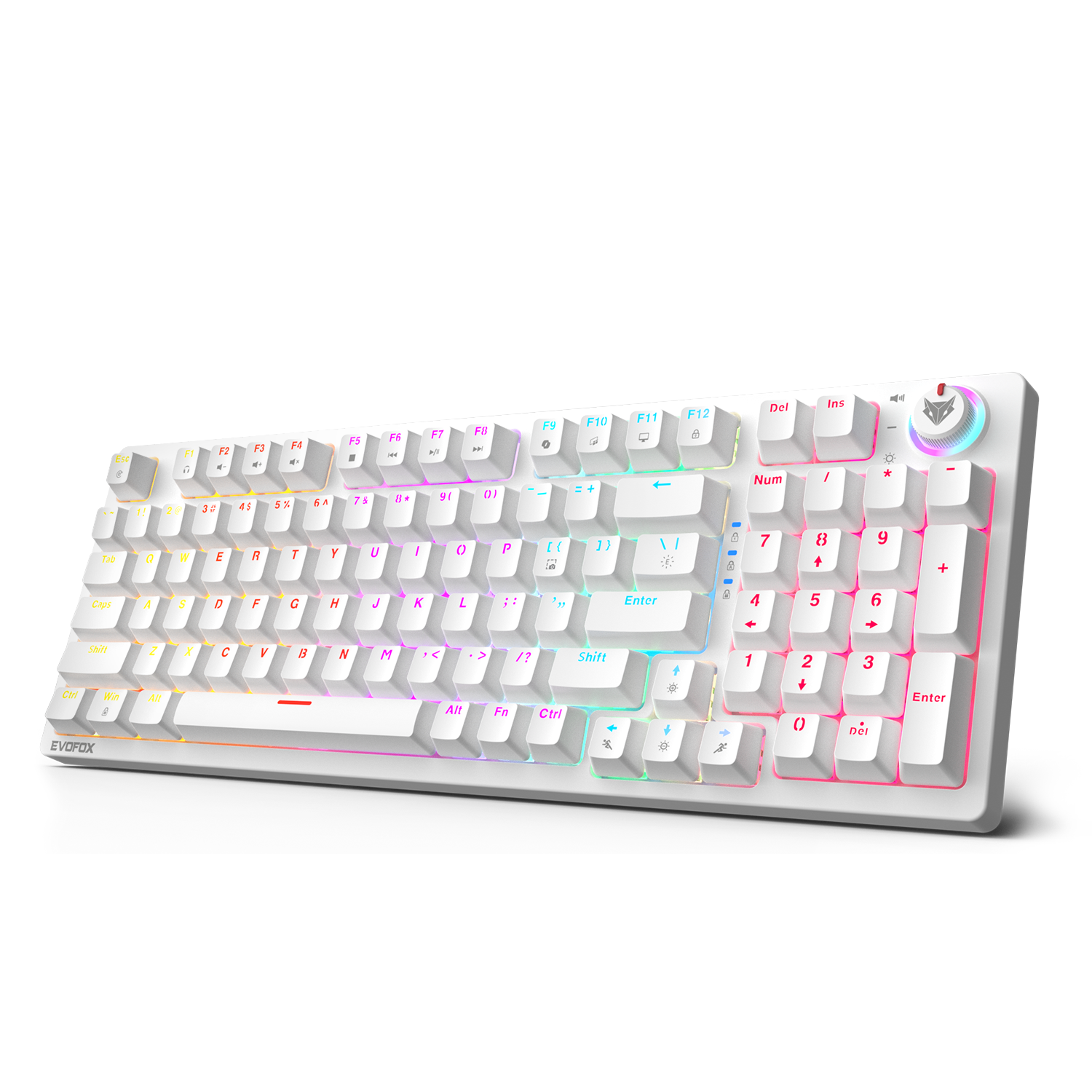 EvoFox Katana X2 FS Wired Mechanical Gaming Keyboard (White) - Image 1