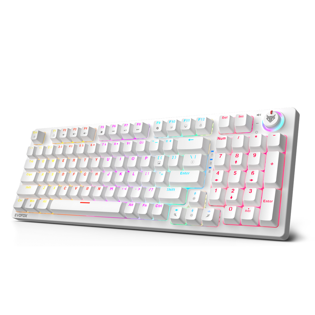 EvoFox Katana X2 FS Wired Mechanical Gaming Keyboard (White)