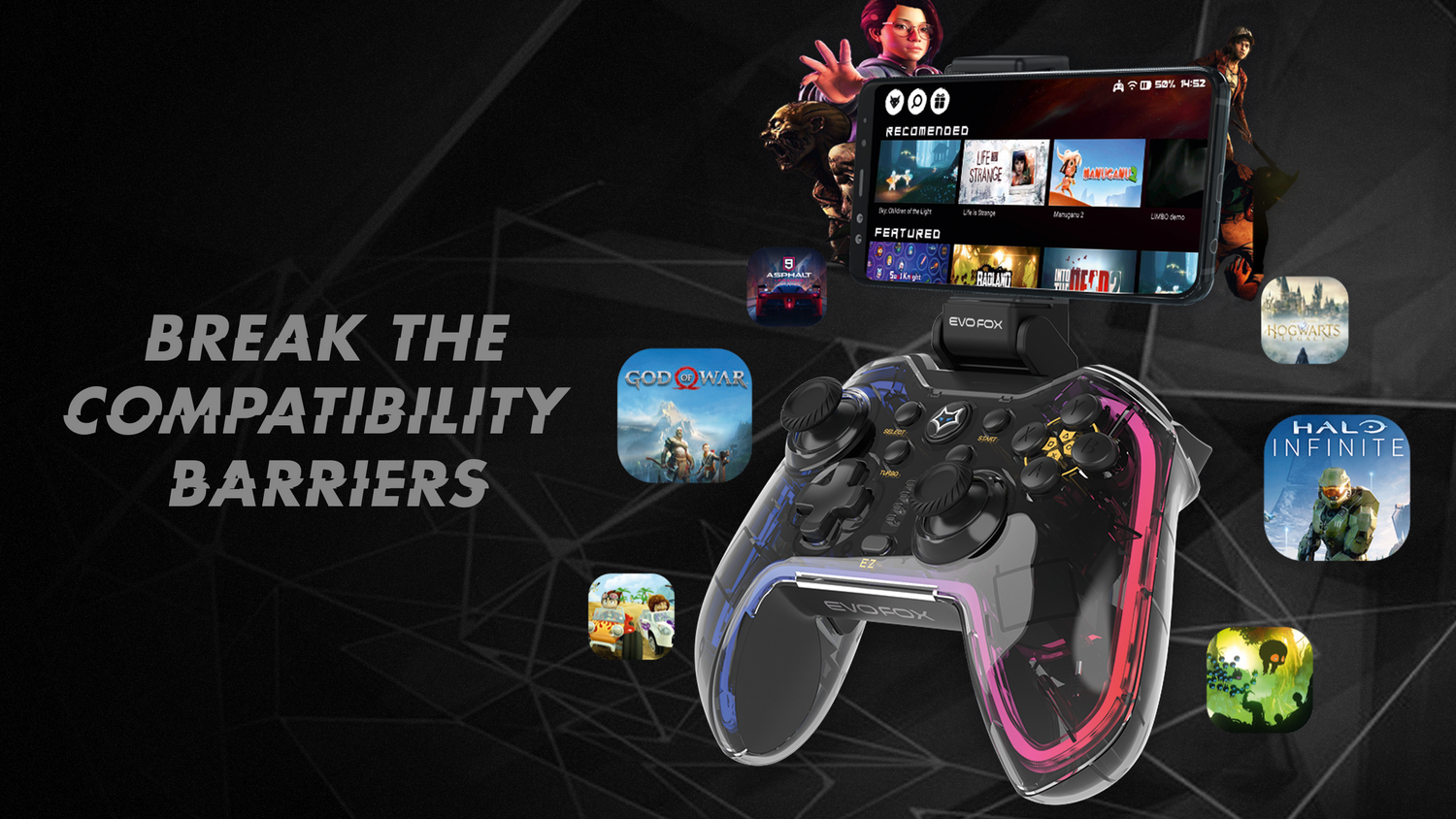 Unleash the Power of Gaming with DOJO App and EvoFox Controllers!