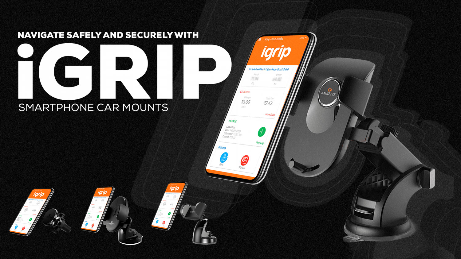 Navigate securely and safely with iGrip Car Phone holders