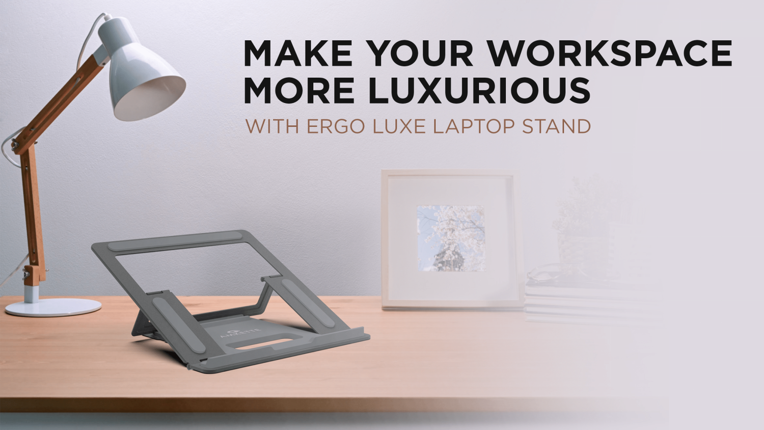 Ergo Luxe Laptop Stand To Make Your Boring Workspace More Luxurious
