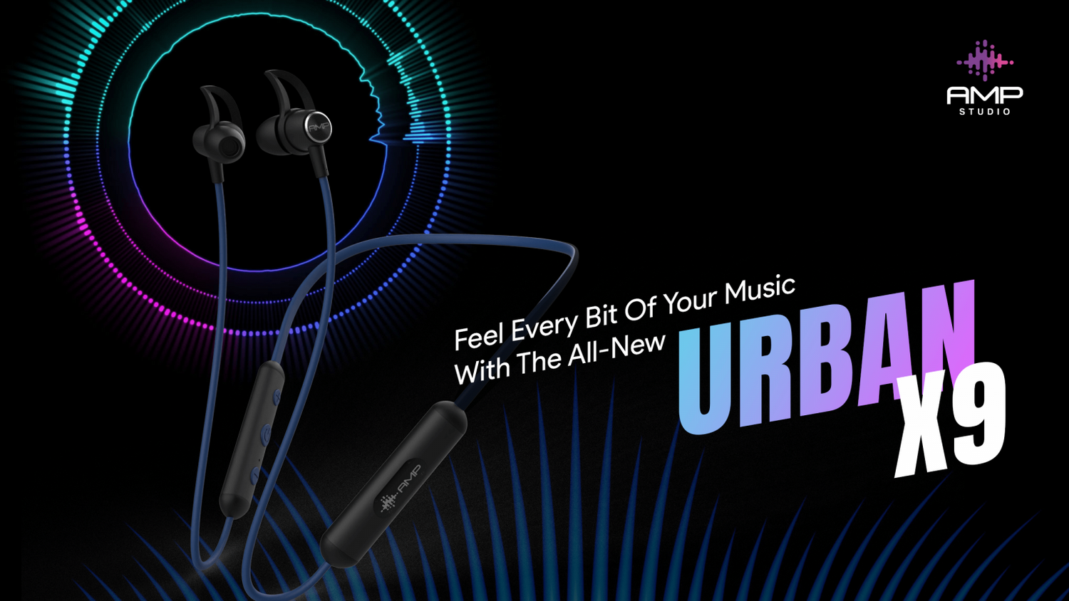 Feel Every Bit Of Your Music With The All-New AMP Urban X9 Bluetooth Earphones