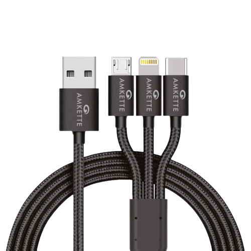 3 in 1 Multifunction USB Cable – Amkette