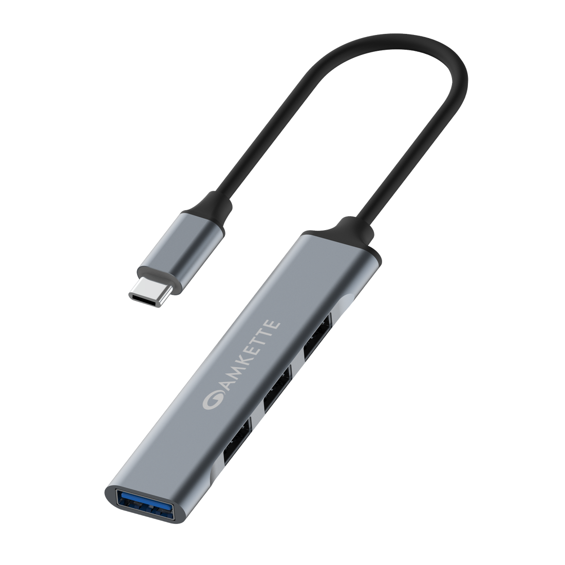 Amkette 4 Port Hybrid USB 3.0 Hub Type C