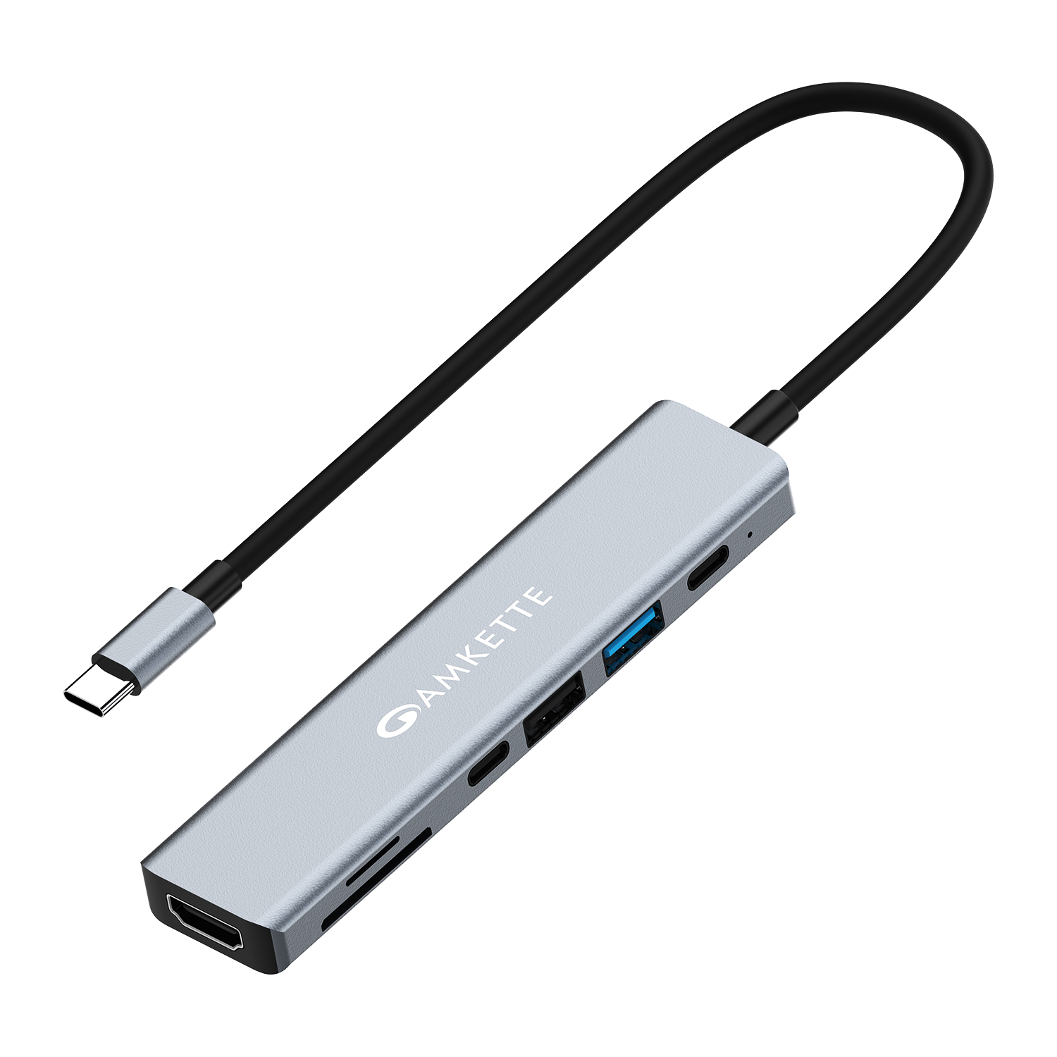 Amkette USB C 7-in-1 Multiport Dock