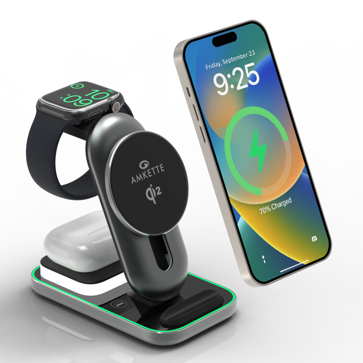 PowerPro Air 920 3-in-1 Qi2 Magsafe Wireless Charger