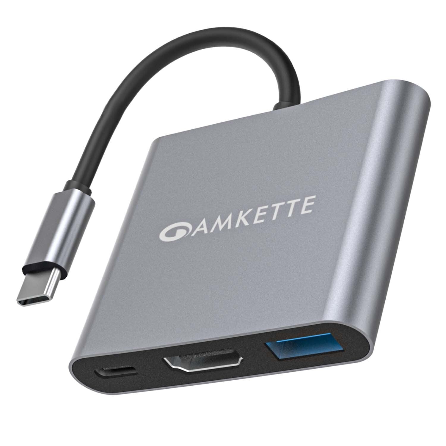 Type C Mini Dock 3-in-1 Hub with 4k@30Hz – Amkette