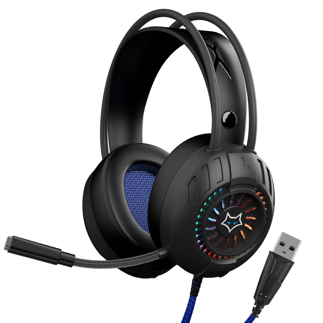 Gaming headphones store with noise cancellation