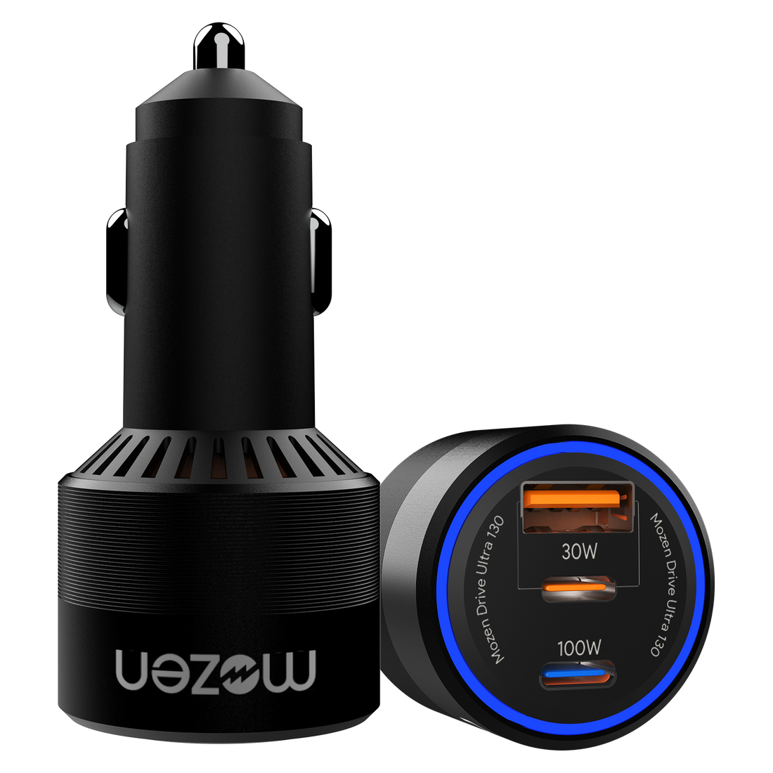 Mozen 130W Triple Port Fast Charger with PD &amp; QC Support