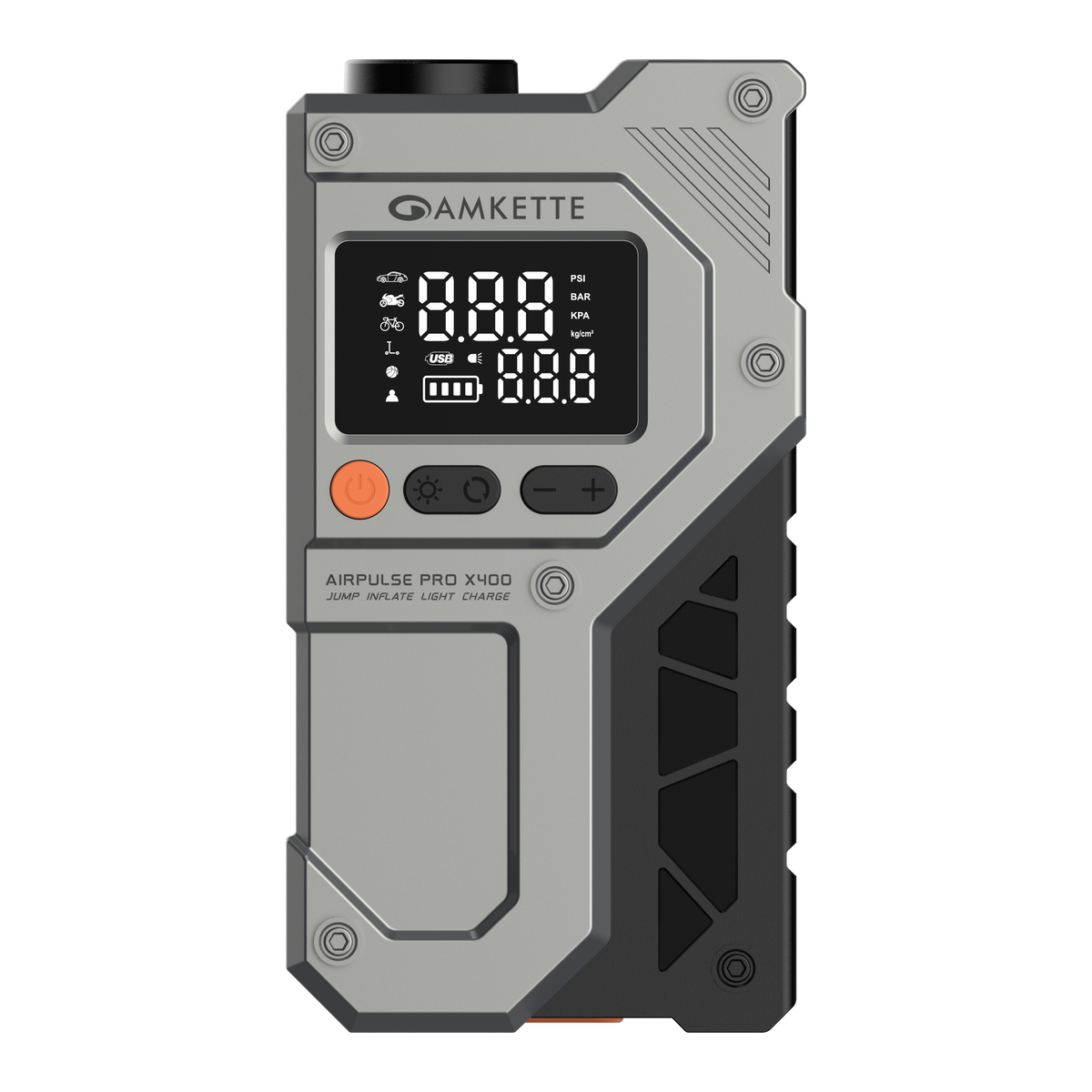 Amkette AirPulse Pro X400 4-in-1 Jump Starter and Tyre Inflator