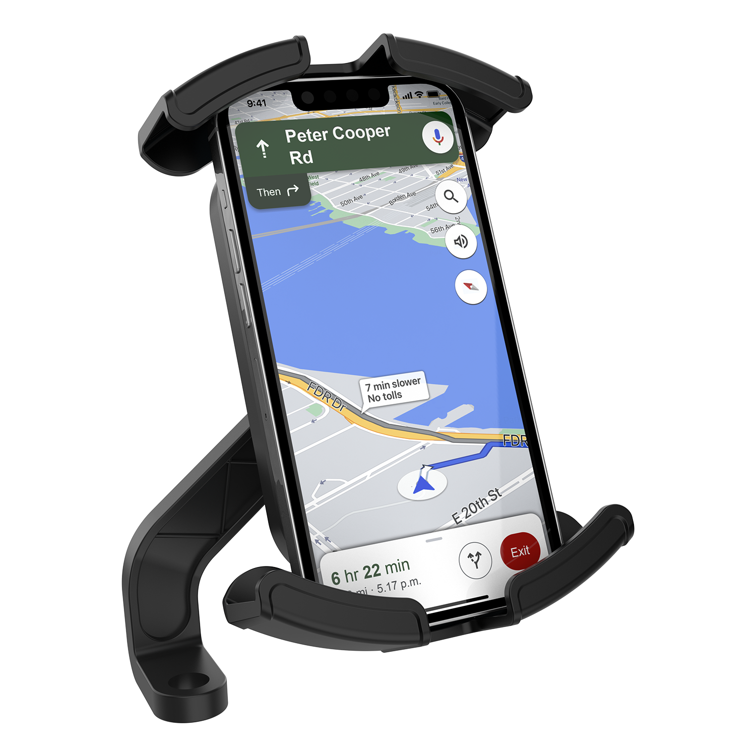 iGrip Secure X2 Bike Phone Holder with Mirror Mount