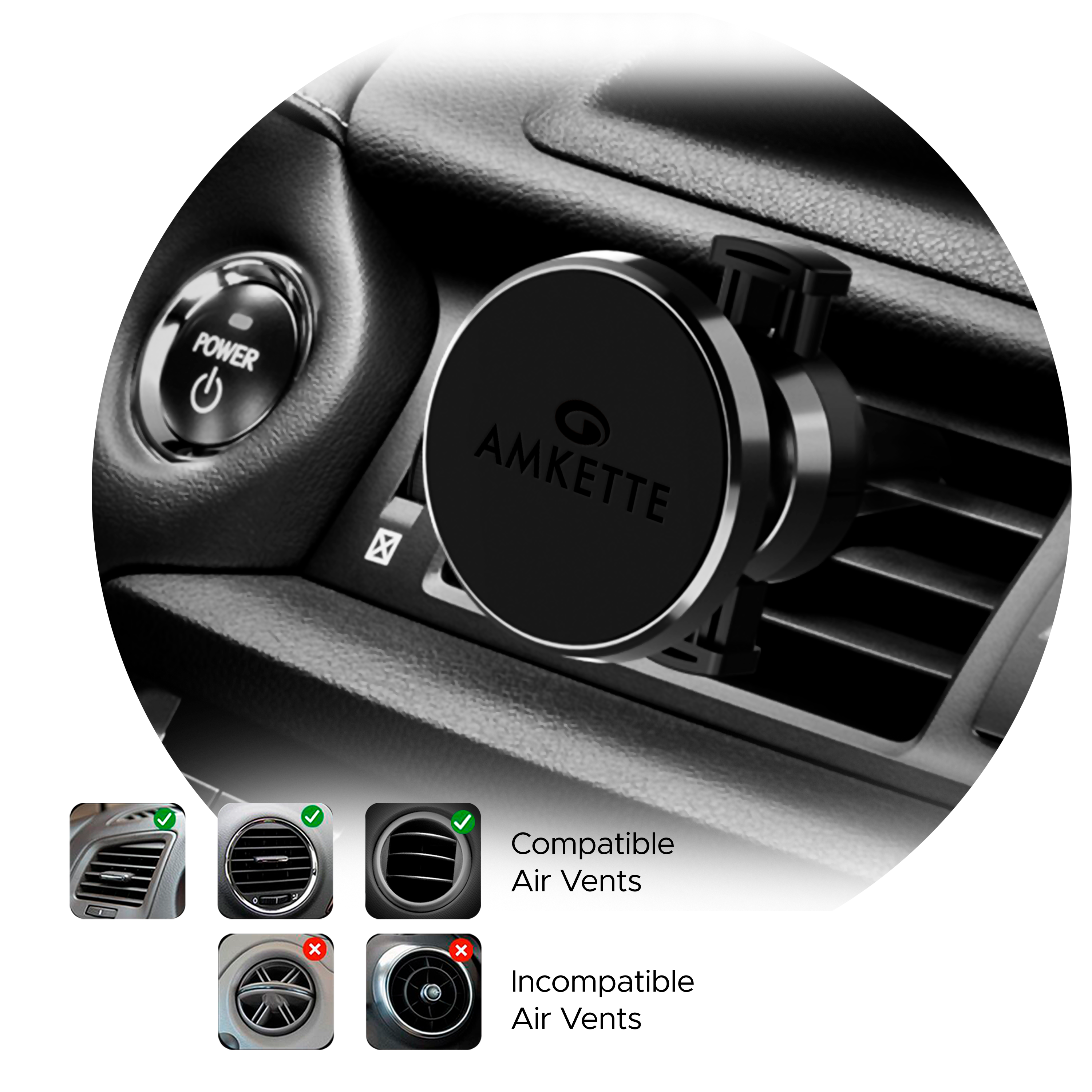 Kiwistar Magnetschild – 20 Cm Grün, Magnetisch Für Auto – Wiederverwendbares Hinweisschild Für Dashcam-Warnung