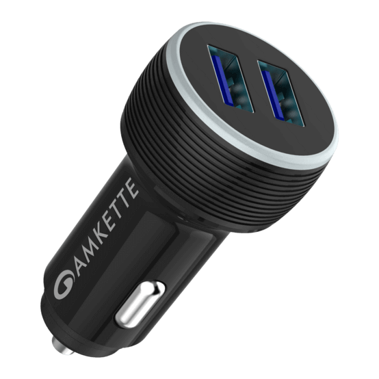 PowerPro Dual Port QC Car Charger (Without Cable)